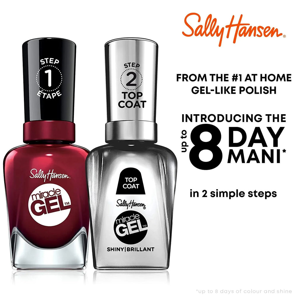Nail Gel Hansen Bordeaux Sally Duo Polish, Miracle Glow Pack