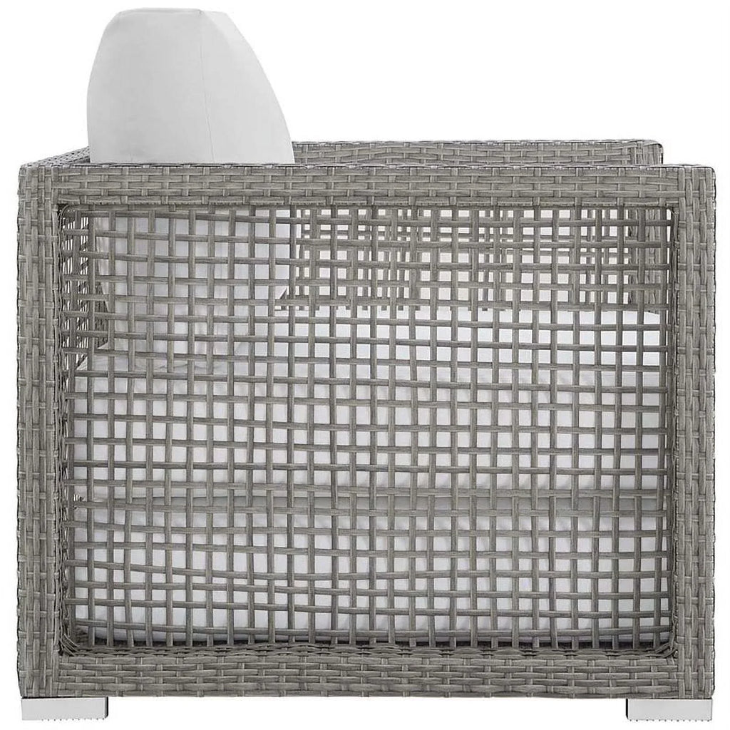 Allora and Gray Chair White Patio in