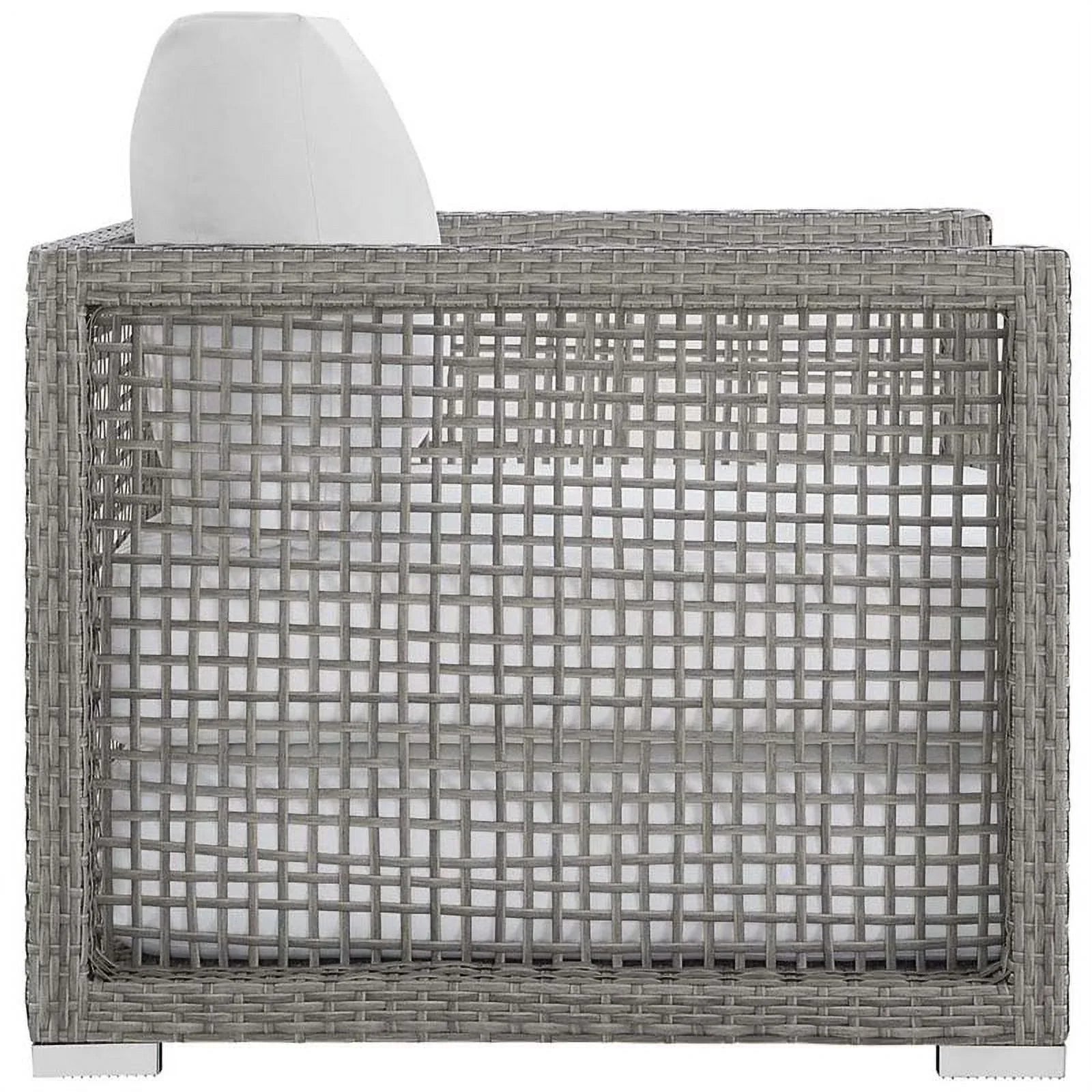 Allora and Gray Chair White Patio in