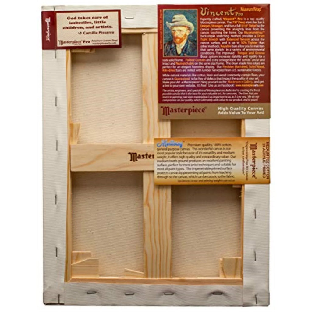 Monterey Cotton 3X - 41053 x Vincent 7/8" 10.5oz Artist Popular Canvas Most 22" 28", Deep, - Masterpiece PRO