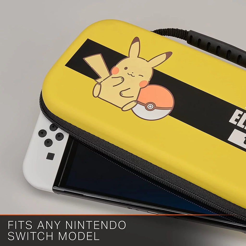 New Bundle Nintendo - Switch - or Model, Nintendo Kit Bolt OLED Lite Type Pikachu for Switch Axtion Nintendo Like Electric Switch - With PowerA Cleaning Protection Case Manual