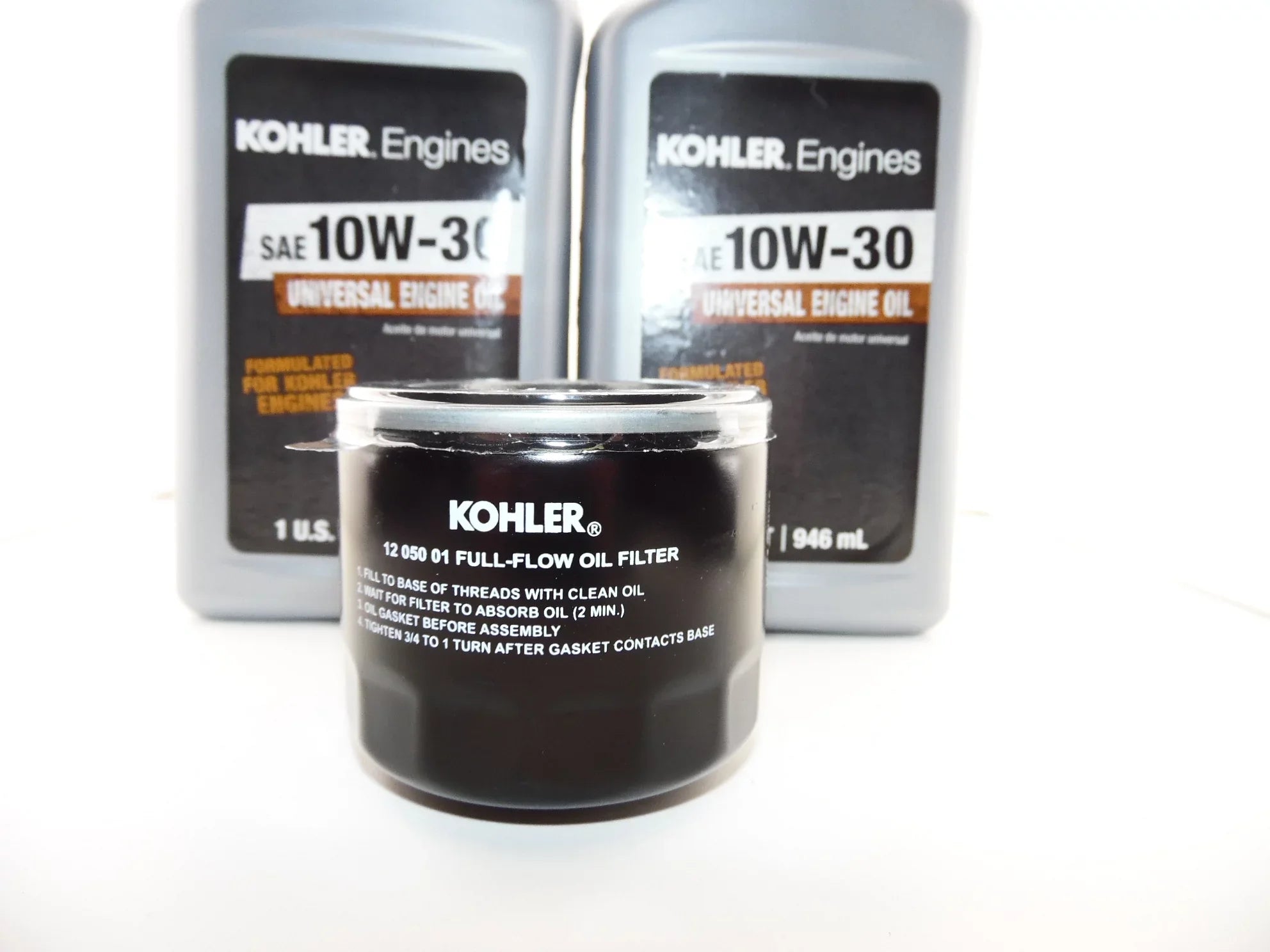 10W30 Oil Engine 050 (1) Oil Filter & Kohler 01-S1 2qts. Kohler 12
