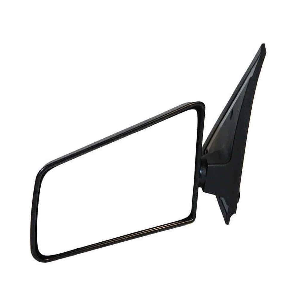 For View Rear Black Driver Mirror Manual Side Small 85-94 3x5 Chevy Blazer S10