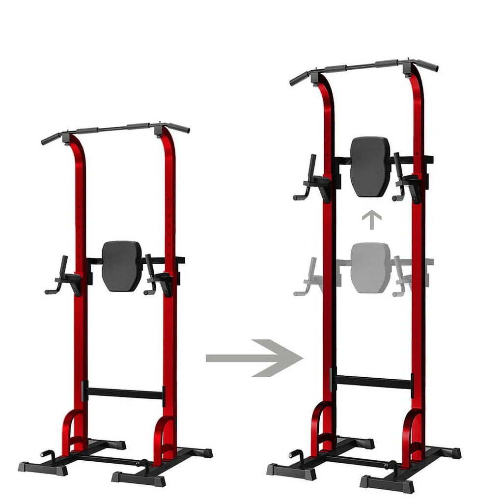 Station Bar Gym Training Workout Pull for Stand Strength Up Equipment，Red