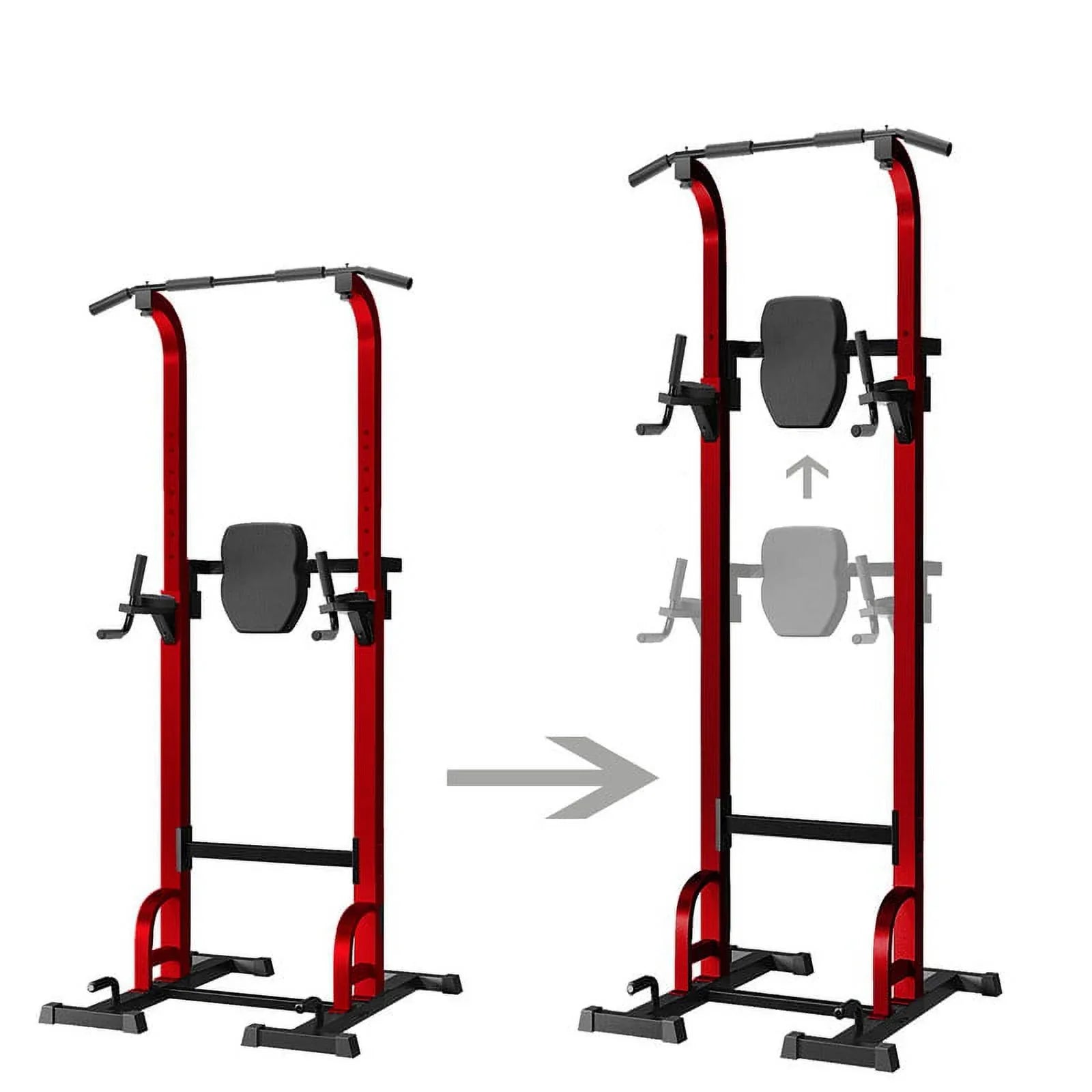 Station Bar Gym Training Workout Pull for Stand Strength Up Equipment，Red