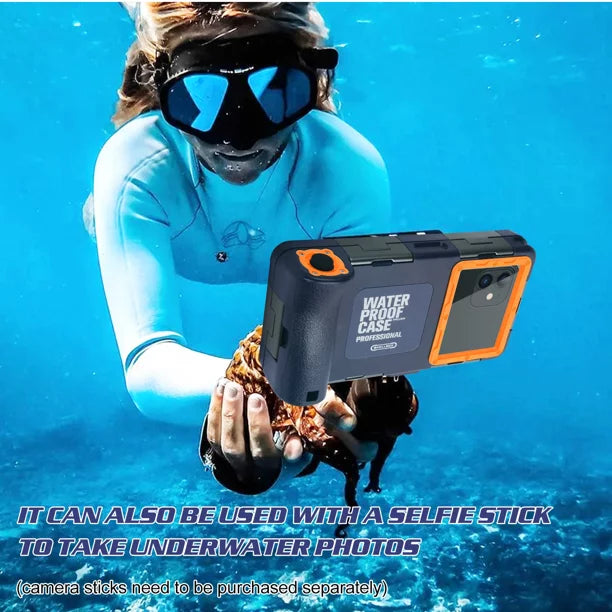 Up with Snorkeling Swimming to Waterproof UrbanX Surfing Housing for Diving LCD [15m/50ft] Professional Photo Phones Play Inch 20 Protective Case Lanyard Video Underwater And all 6.9