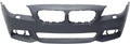 with For Compatible Pkg Holes Side and 2014-2016 BUMPER COVER Sensor PDC M Primed 5-SERIES Front Sedan/Hybrid Cam View with