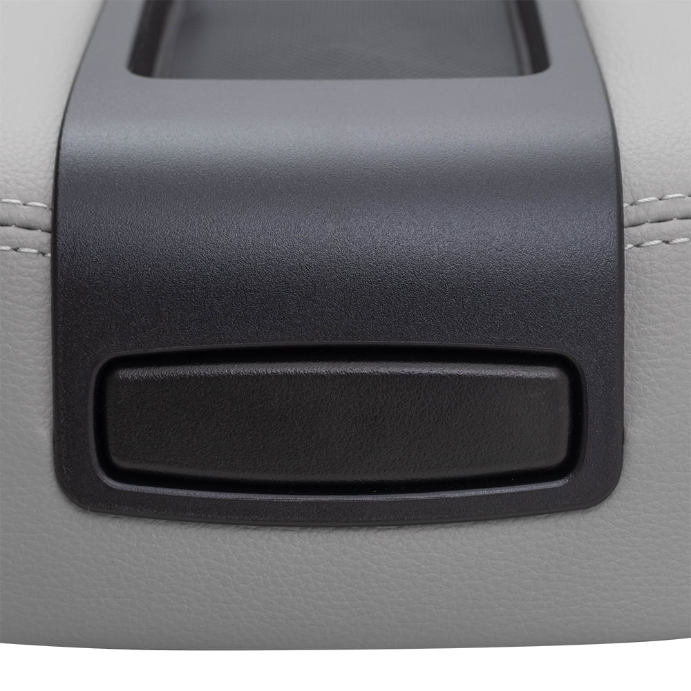 with Pickup Center Escalade Sierra Lid Silverado Replacement Armrest with Cover Gray Truck Center Console Tahoe Full 2007-2013 Brock Compatible Console