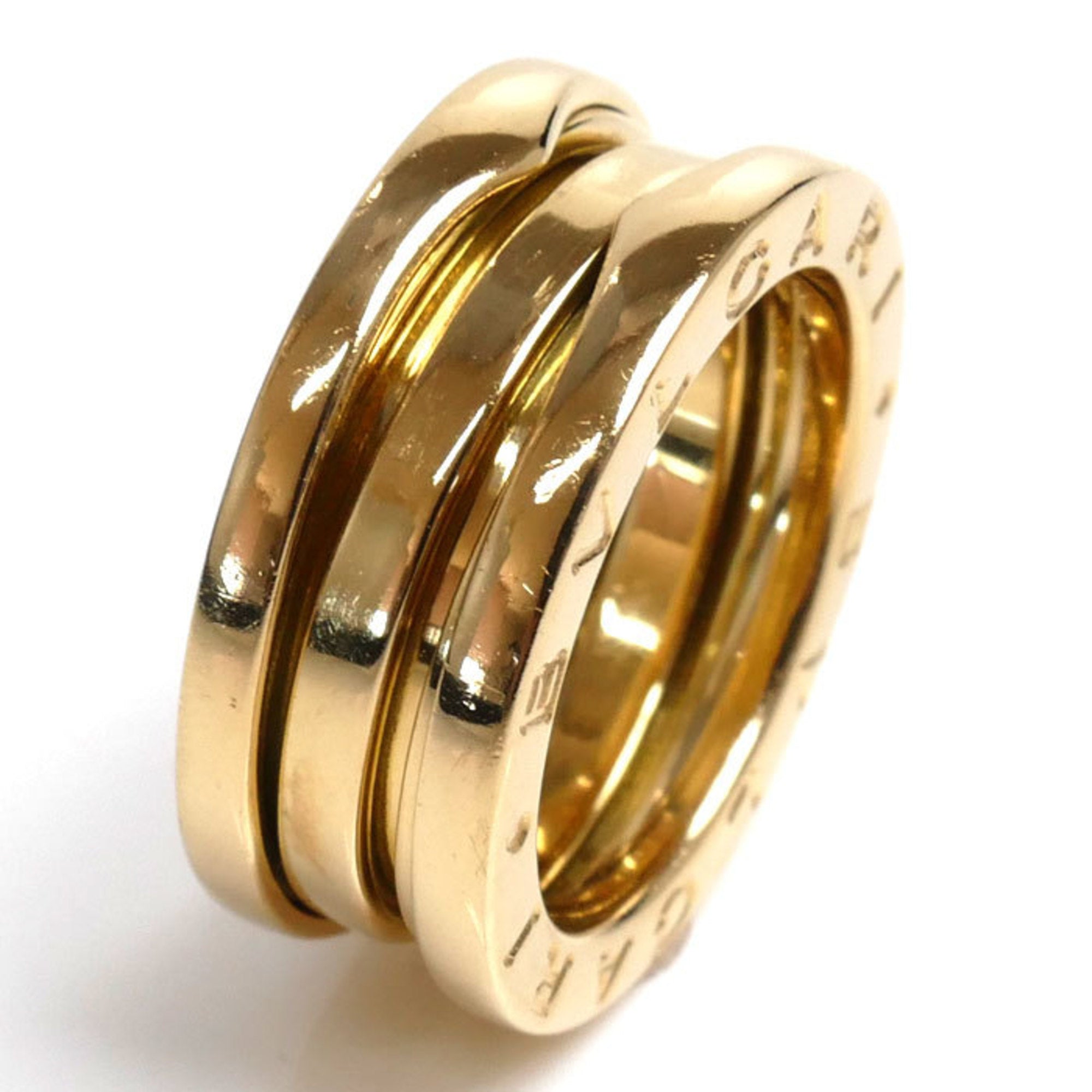 B-ZERO1 Ring, Pre-Owned (Good) Women's Gold Bvlgari 6.5, K18YG 47, dimension 7.7g, Three-Band BVLGARI Yellow