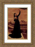 Birds' Print Puvis 18x24 Ornate Matted Gold Framed Chavannes Art 2x 'The Pierre de