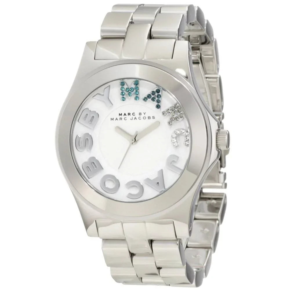 Marc by Watch MBM3136 Jacobs Steel Rivera Women's Dial Stainless Bracelet Marc White