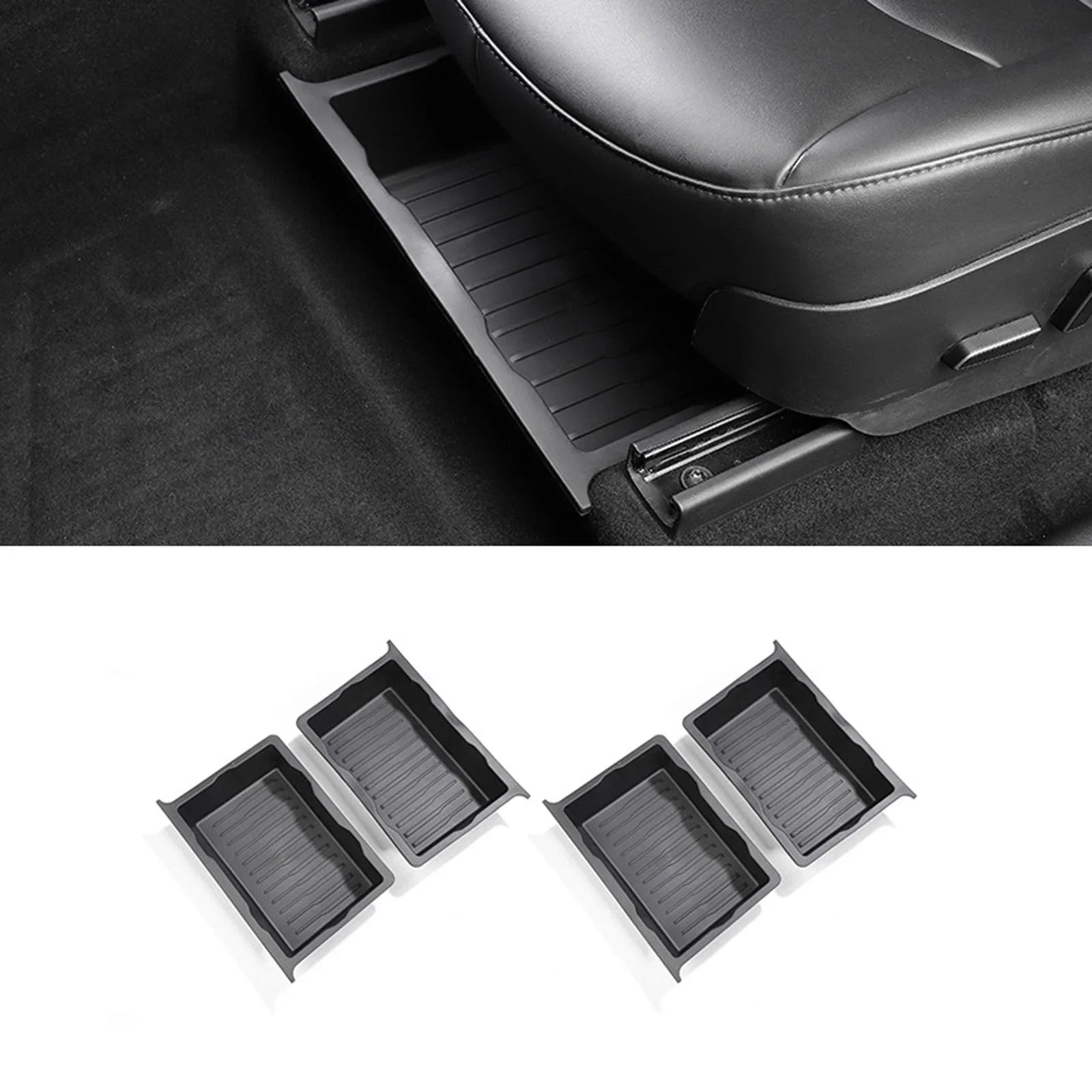 Tray for Box Model Storage Underseat Y Tray Hidden Durable Organizer under Seat