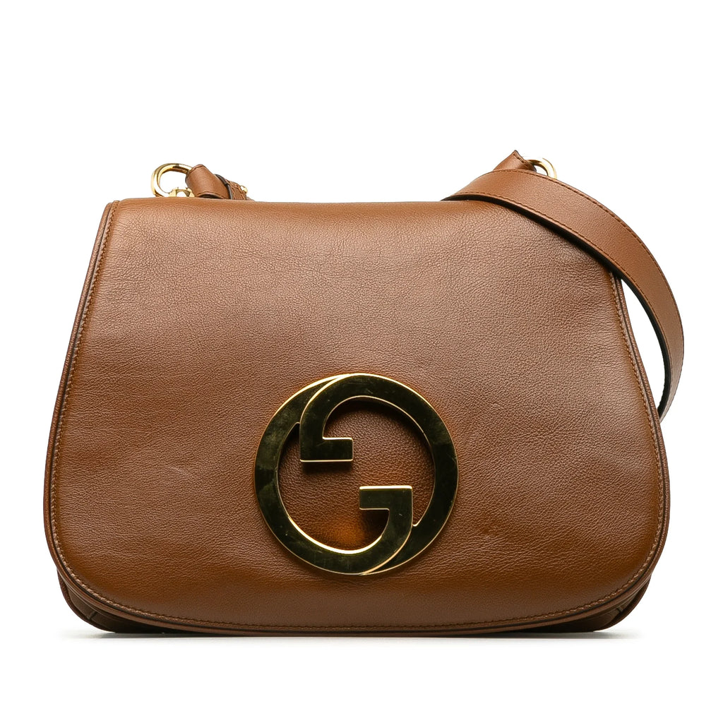 Leather Crossbody Pre-Owned Bag Authenticated Brown Blondie Medium (Good) Calf Unisex Bag