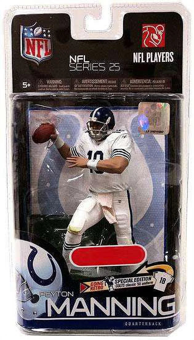 Peyton 25 Uniform Action Retro Manning NFL Sports Picks Figure Series
