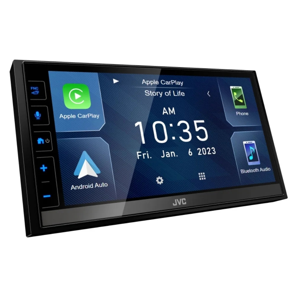 with Receiver Multimedia Camera Digital 6.8" Backup JVC Double-DIN KW-M780BT New