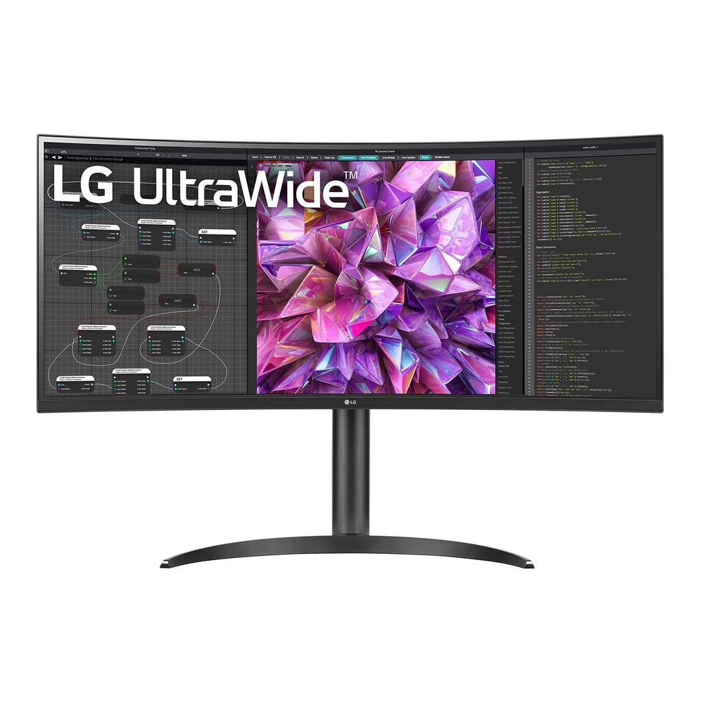 Type-C, HDR KVM, Curved 34WQ73A-B, Black Monitor LG USB Compatibility, with Built-In and 10 Computer IPS QHD UltraWide 34-Inch