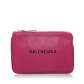 Pink Calf XS (Good) Authenticated Leather Balenciaga Pouch Everyday Women Pre-Owned