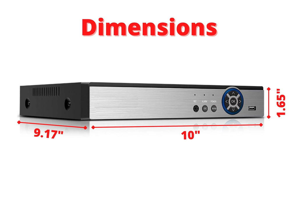 Recorder AHD DVR Storage with Channel H.265 Office 2TB HD TVI Digital Evertech Home CCTV Standalone Analog CVI 16 Video Security