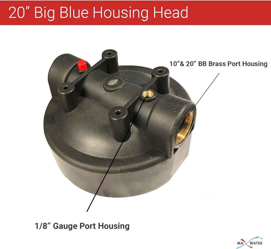 2 System Release, BB Whole Blue W/Pressure 2 Gauges, NPT Wrench 2 1" Brackets Brass Housing Filter House Ports Pressure 10" Pack