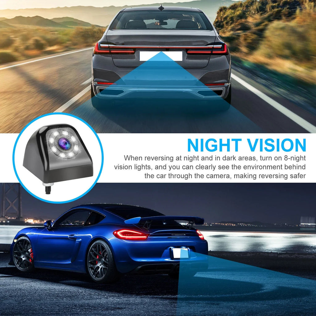 Parking Reverse Backup Rear Camera HD 170° View Vision 8LED Night Waterproof Car