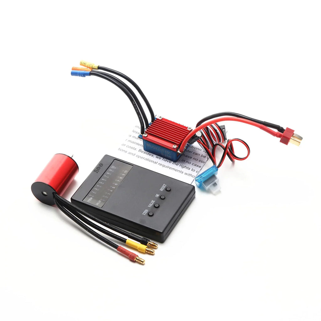 116 ESC S2435 2.2KG 25A RC Brushless Programming 4800KV Car 118 Controller for Servo Truck Motor Electric Speed Brushless 4P Sensorless