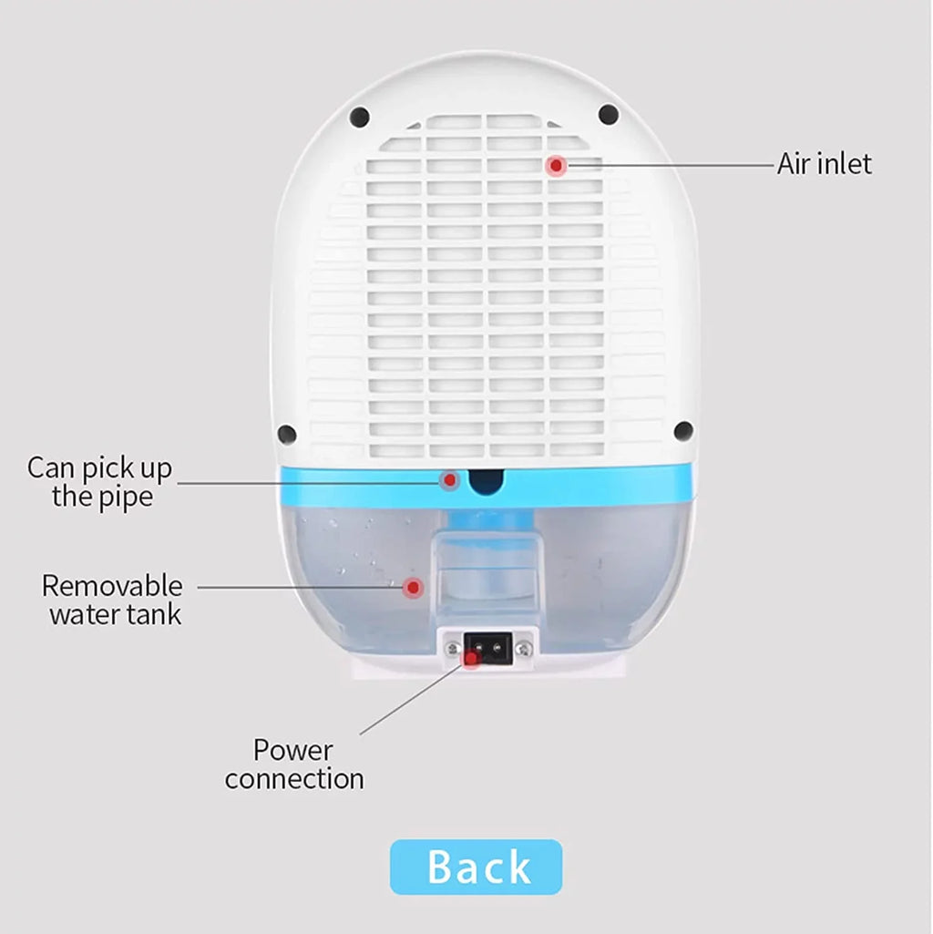 Oukaning Portable Dryer Dehumidifier Mini Air 22W Machine 500ml Home Bedroom Basement
