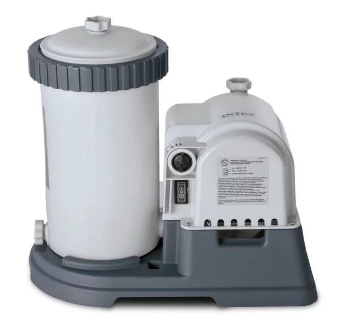 2500 Filter Skimmer Intex Pool Cartridge Clear Wall GPH Krystal Pump and Mounted