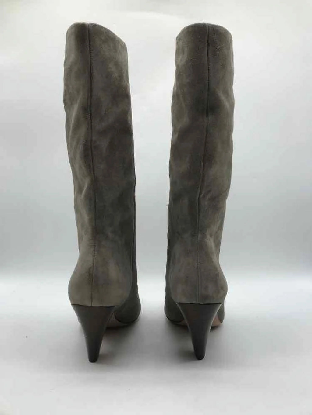 dimension Beard 6 Tall Boots Grey Veronica Pre-Owned