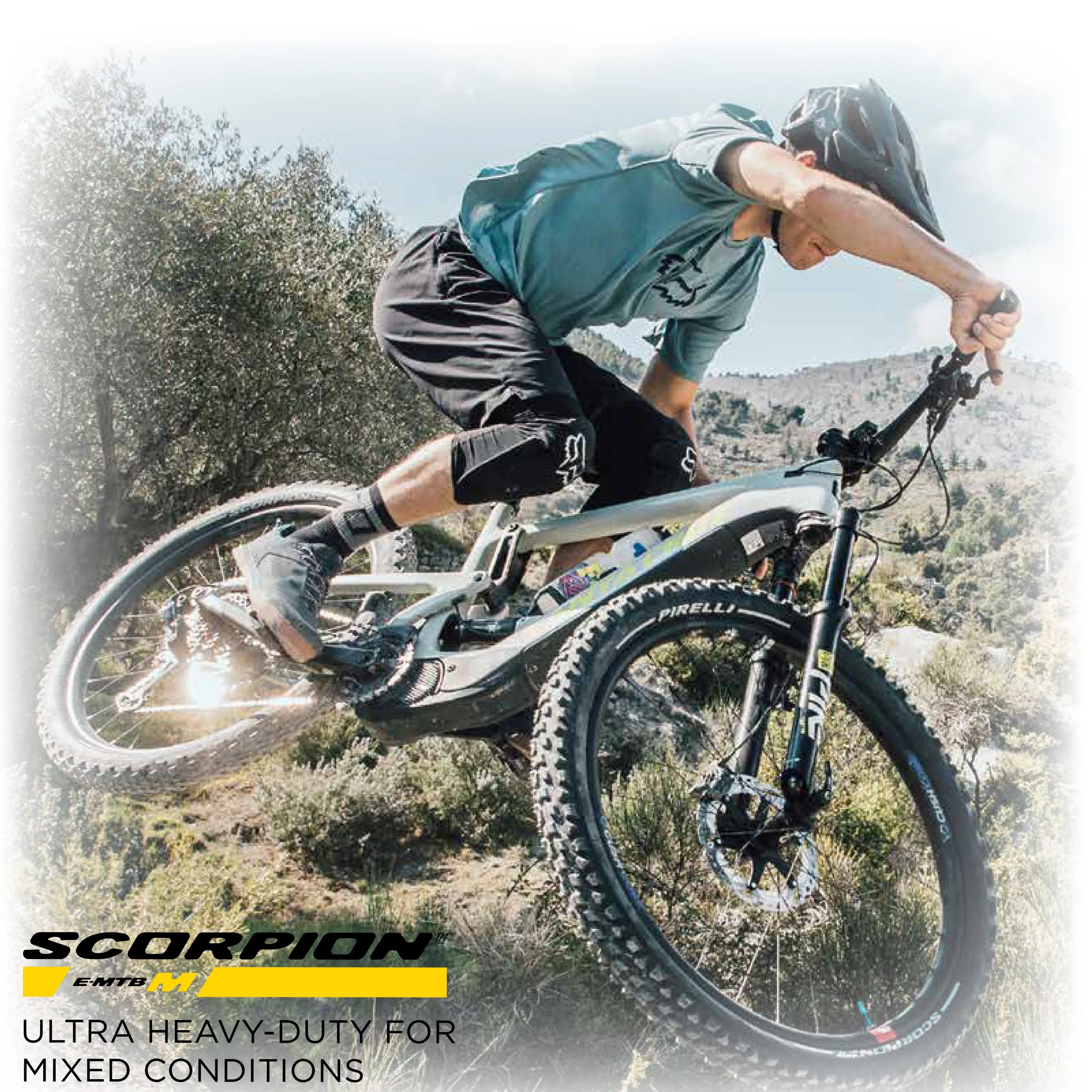 Tire and E-Bike MTB, Trail Bike E-Mountain Pirelli E-MTB Tire, SmarTUBE Versatile Enduro Terrain, Mountain Bicycle Mixed for Clincher Tubeless 27.5 23/32-622 2.6 Ready Scorpion M + Use, x TLR