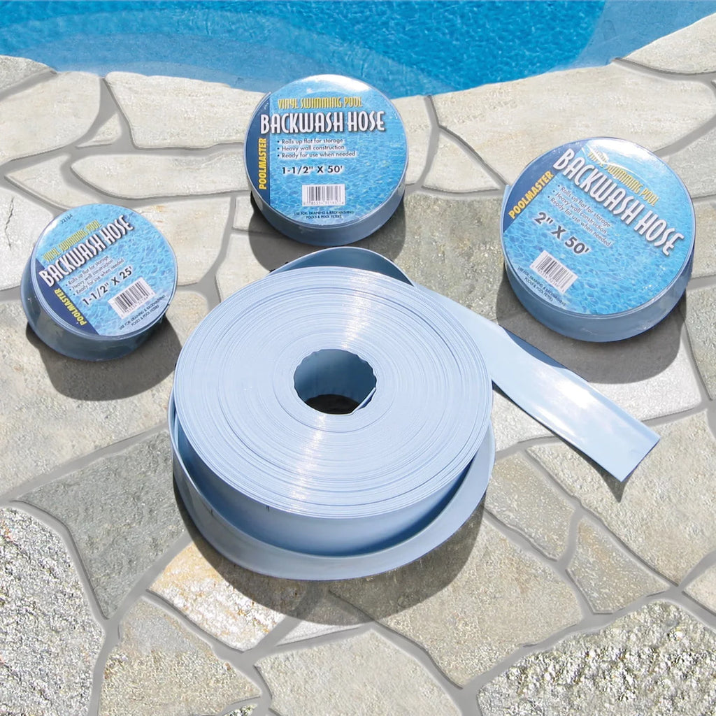 with Heavy Stainless 1/2-Inches Pool by Clamp, 1 Hose Swimming Duty Filter 50-Feet Poolmaster Cleaning Steel Backwash