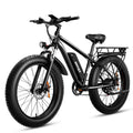 Removable with UL2849 15Ah Tire Electric Bicycle,Dual AMYET Absorber Shock Mountain Electric 48V Ebike Adults,750W &65 Commuter 7 Speed Bike for Bicycle Miles Gears,26" Fat Battery,19MPH EB26 Electric