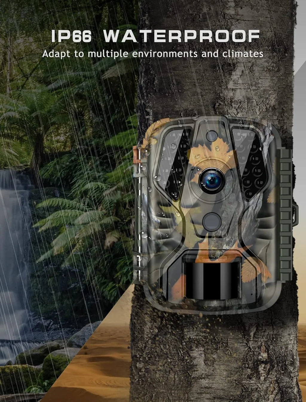Night Waterproof, Time 0.2s Hunting Trail - Camera Vision Camera 20MP for Motion Wildlife Activated Game Trigger with Camera Hunting-M9 Monitoring Mini Deer 1080P