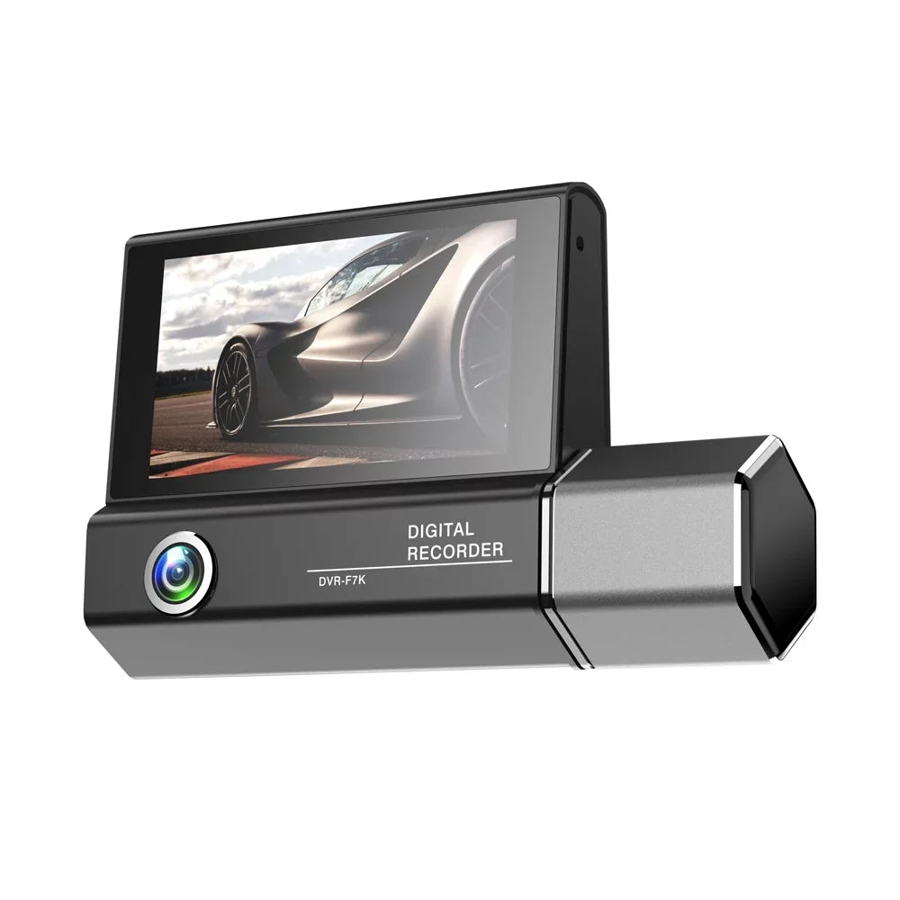 4in 3 Cam Car Car Mirror Camera Cameras Recorder Clear Rearview Dash Safety Car Video Recording Recorder Driving Auto Camcorder Docooler