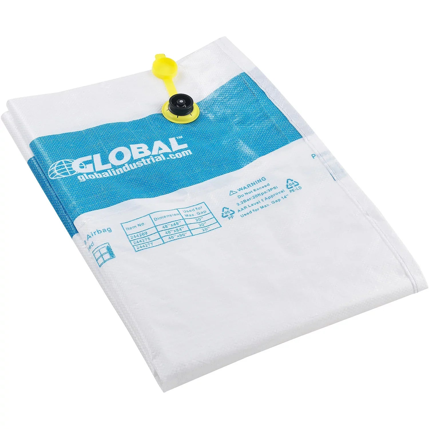 20 Dunnage Ply, of Industrial Lot Bags, Air x Global 96"L, Polywoven 2 48"W