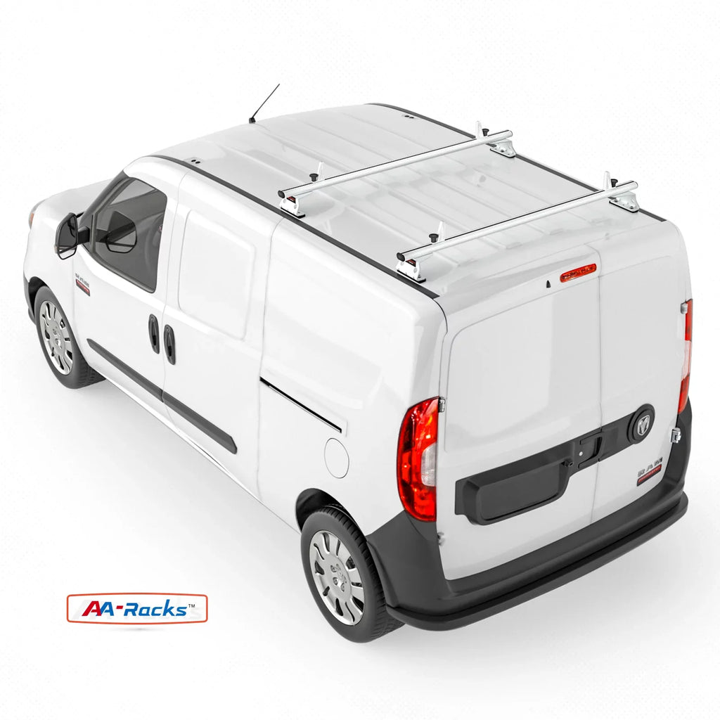 Model w/ Rack Roof AA-Racks Van ProMaster AX312-PR (50") System White City 2015-On 2 Stopper Ladder Bar RAM Aluminum