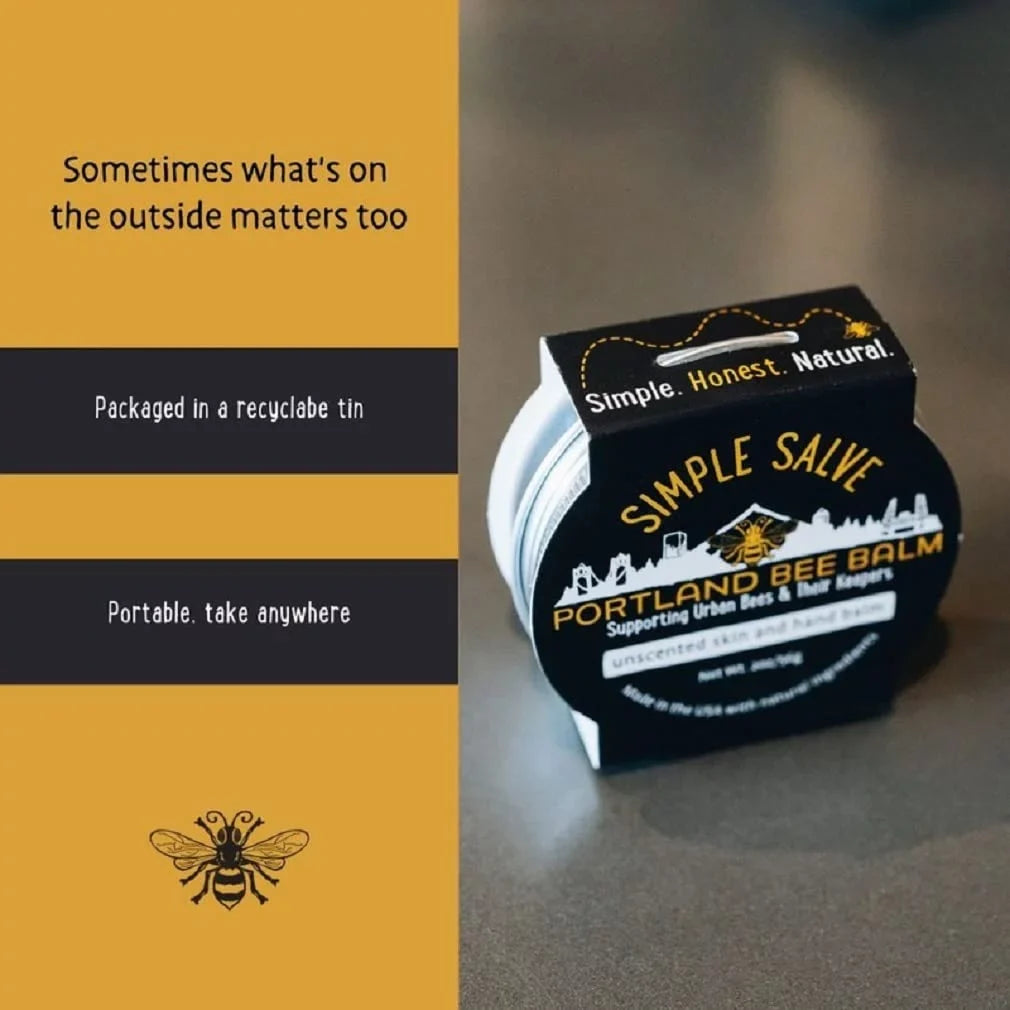 Balm 2) (Pack Natural Portland Bee Handmade Salve All Simple of