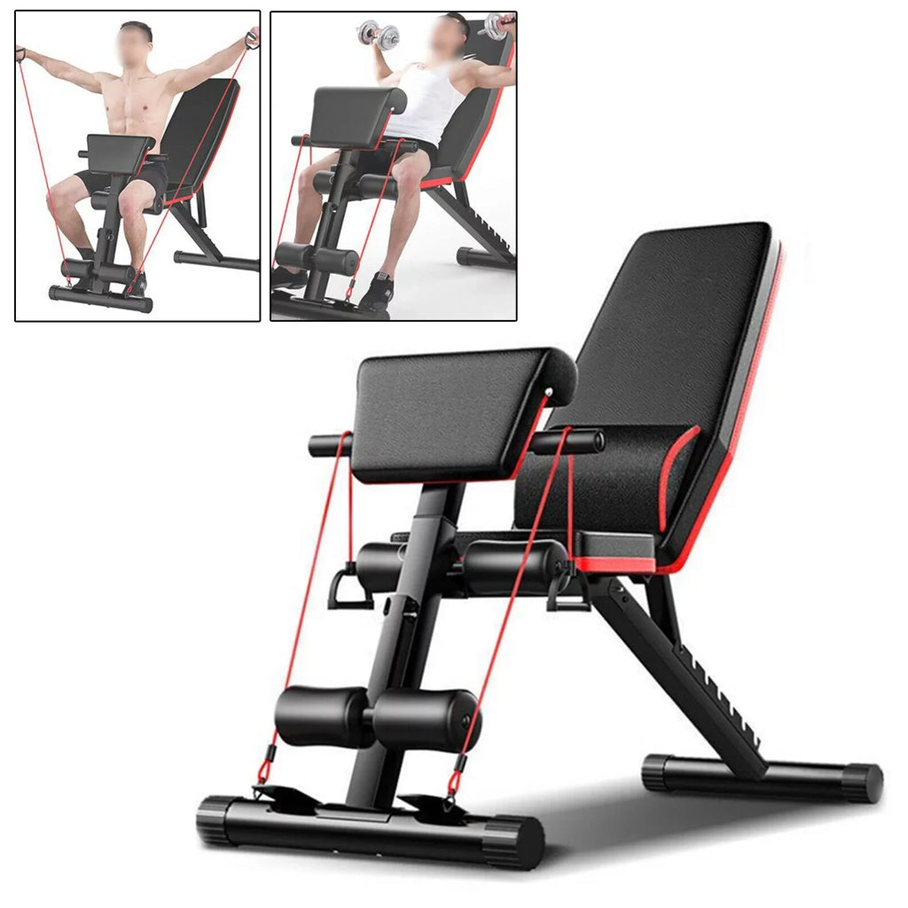 Body Bench Workout Decline Adjustable Gym Foldable Dumbbell Incline Weight Full