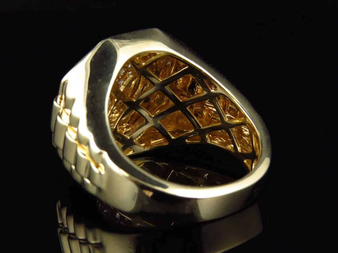 Set Ct) Ring Stunning (1.0 Cluster Diamond Octagon
