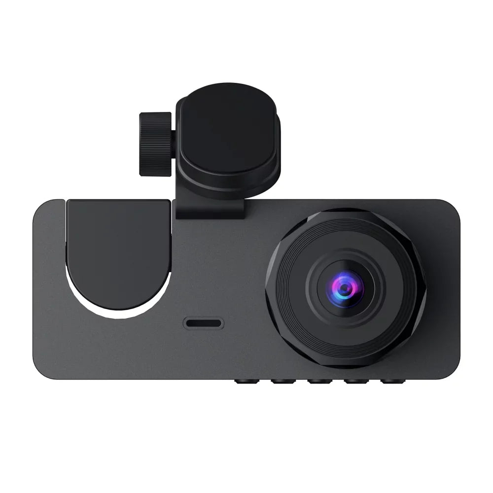 Shinysix DVR Rear Driving & Night-Vision Inside Camera Dashcam Detection Recorder Lock Motion Loop Inch 1080P 2 Recording Screen Camera Front Dash Support One-Key &