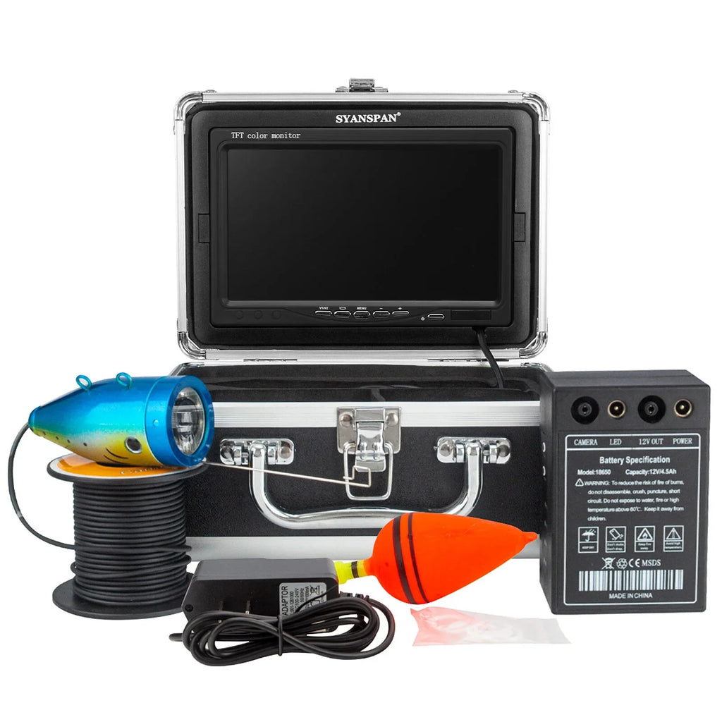 Infrared Camera Lamps Fish 1200TVL Finder Underwater Fishing Sea Inch LED 7 Ice Fishing 12 for 15M