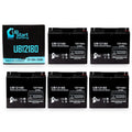 Acid SLA) (12V, Terminal, Sealed UB12180 18Ah, Lead AGM, Compatible 5x Pack CF12V18 T4 PICHER EAGLE - Battery BATTERIES 18000mAh, Battery - Replacement Universal