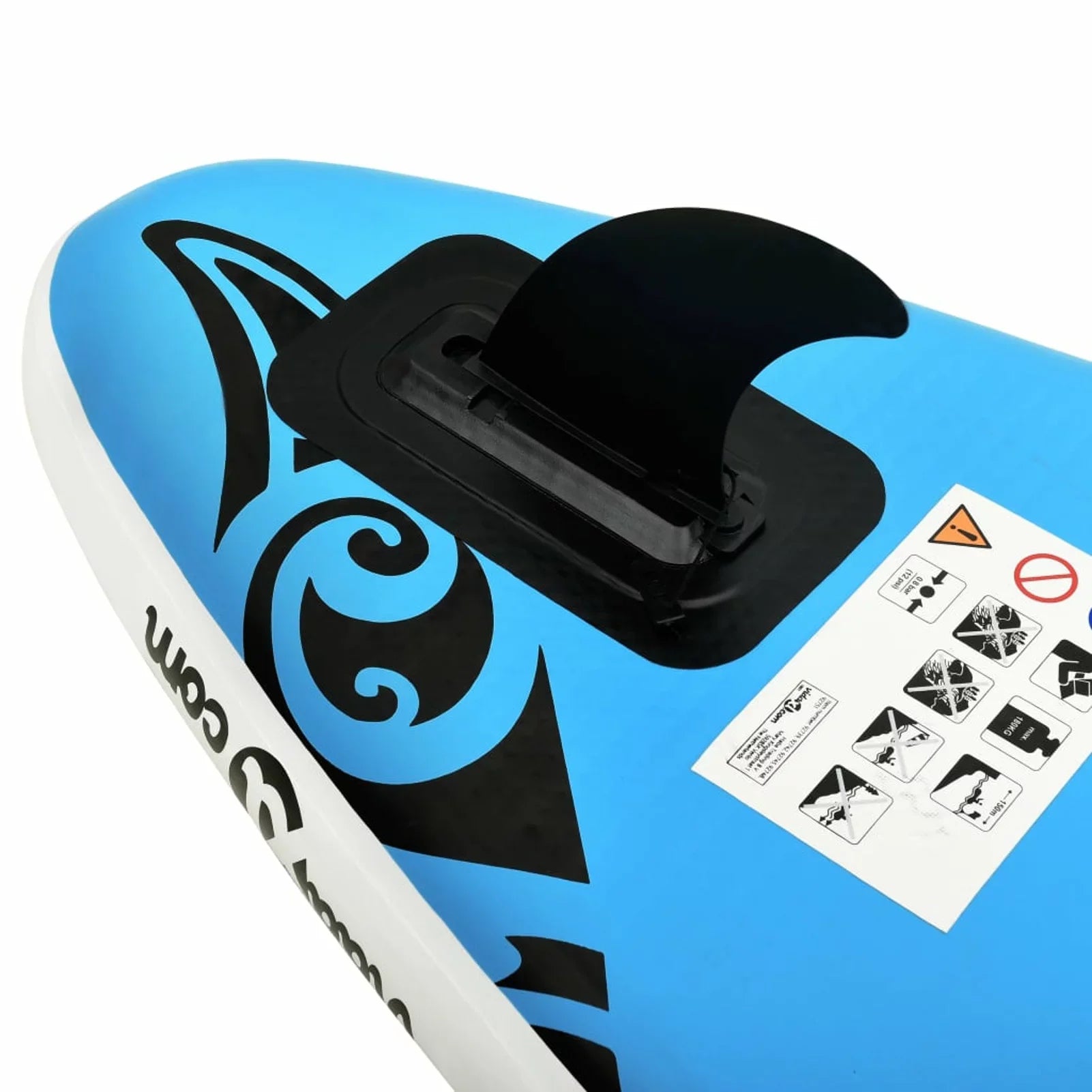 Set 120.1"x29.9"x5.9" Carevas Paddleboard Inflatable Blue