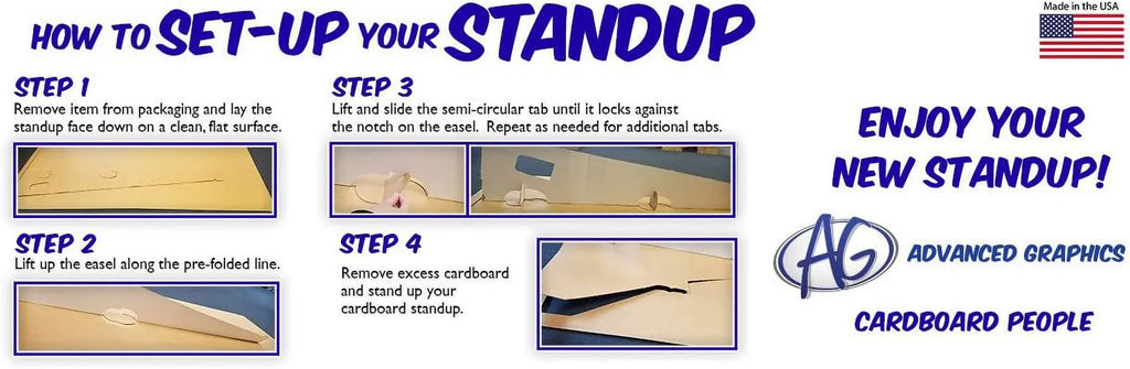 Skier Downhill Standup dimension Cutout Cardboard Stand-In Life