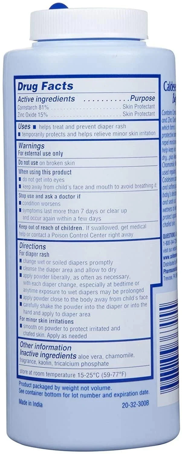 of Oxide With Baby Powder Caldesene 4) (Pack 5 oz Cornstarch Zinc