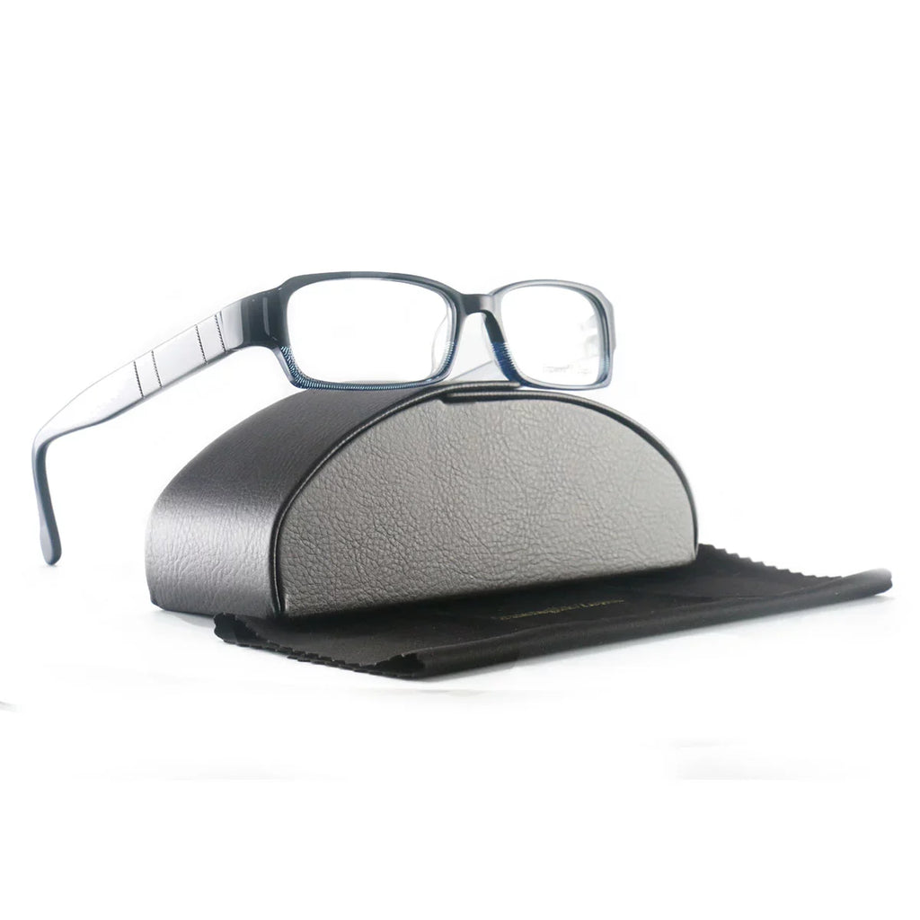 VZ3504V or Zegna Ermenegildo Eyeglasses Blue 51 135 15 Rectangle Men 9M9 Womens