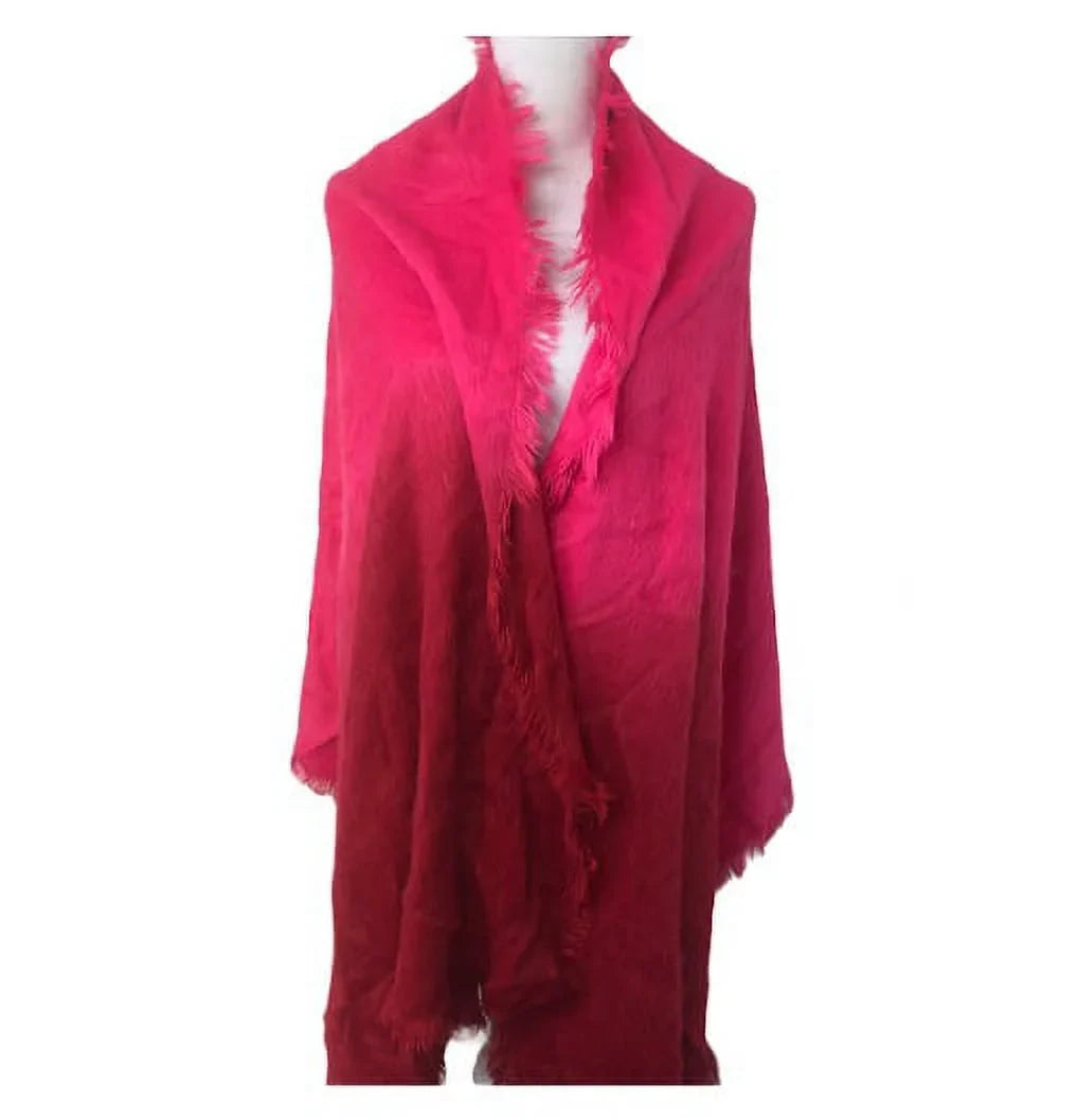 Pink Fuzzy Women's DKNY Woven dimension, Ombre Shawl Scarves Scarf One $58 Wrap NWT