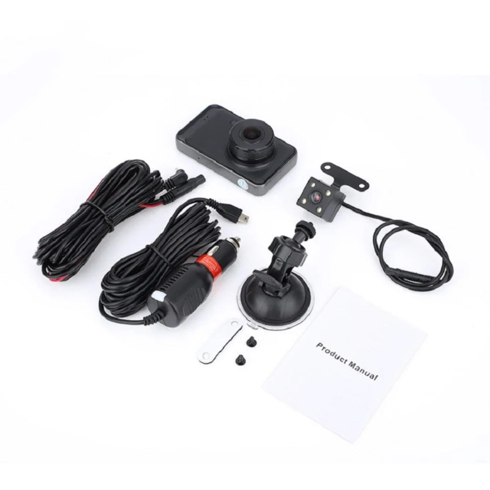 3 rear recorder video recorder DVR view dual car HD Driving inch vision 1080P night recording