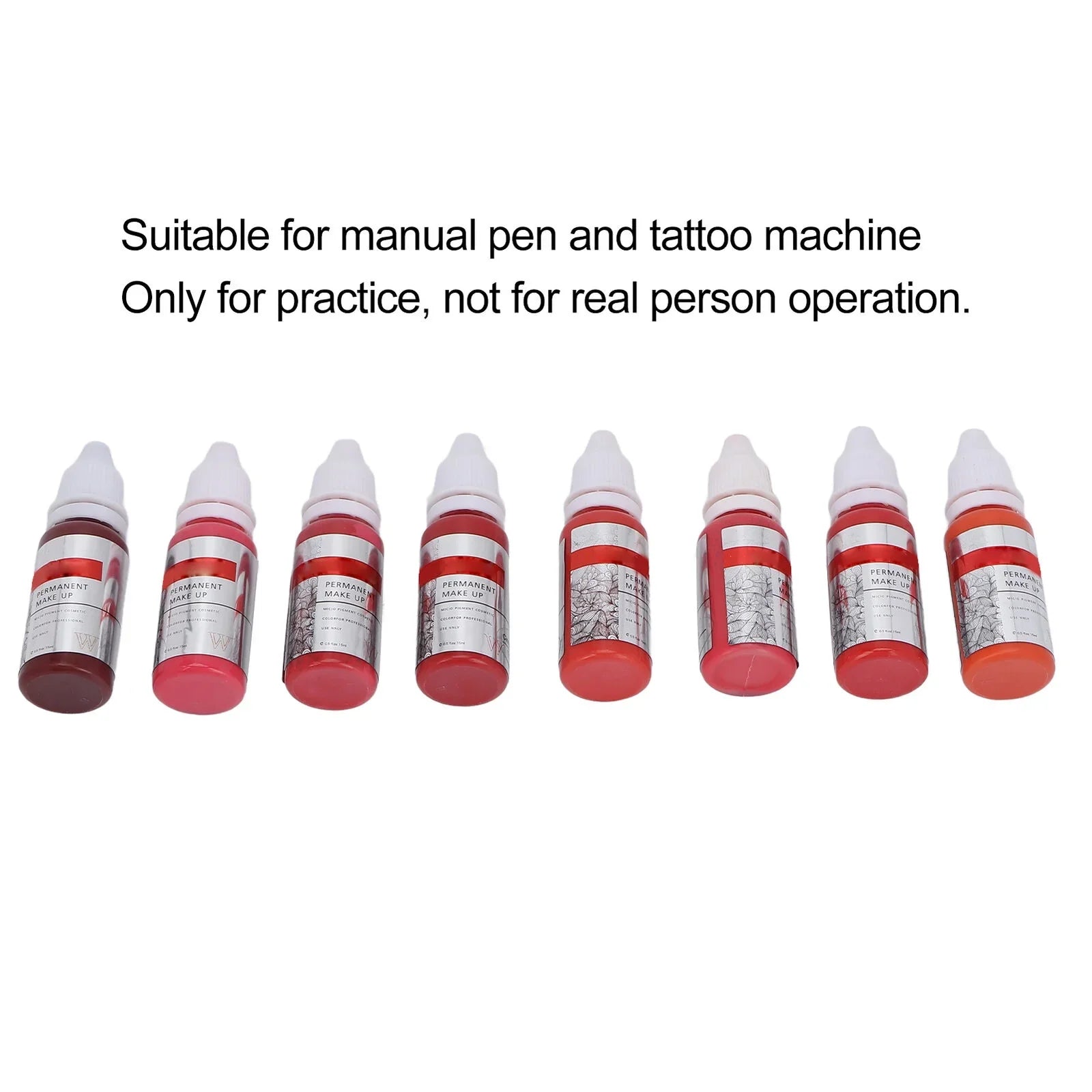 Pigment Ink Semi 120ml Lip Tattoo Color Permanent Microblading 8pcs Makeup