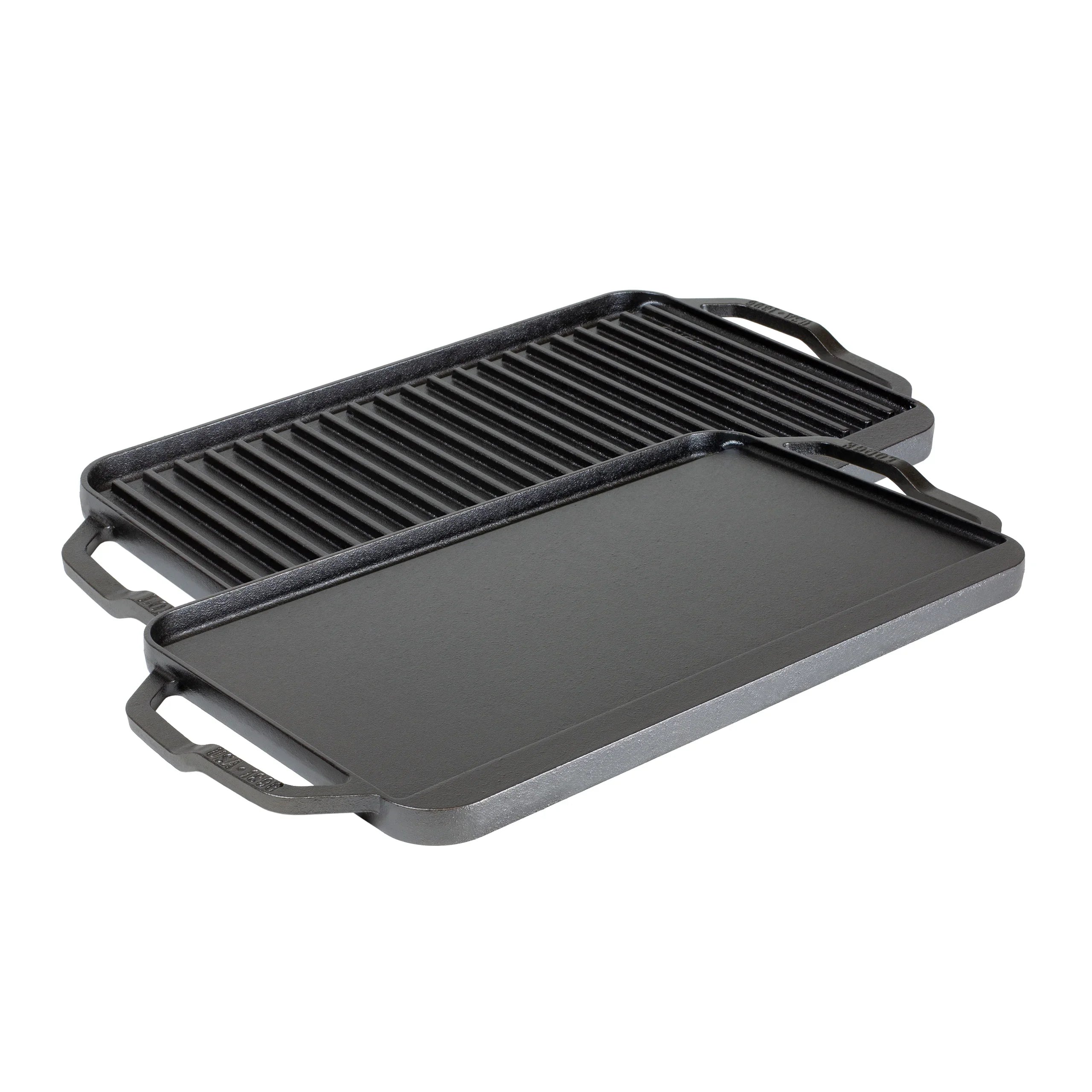'- Chef Griddle Fire Iron with Burner & Collection Iron Stovetop, Grill Grill, Flat Reversible Skillet Double Oven, - Open Iron Handles Cast Cast Cast for Grill/Griddle Lodge or