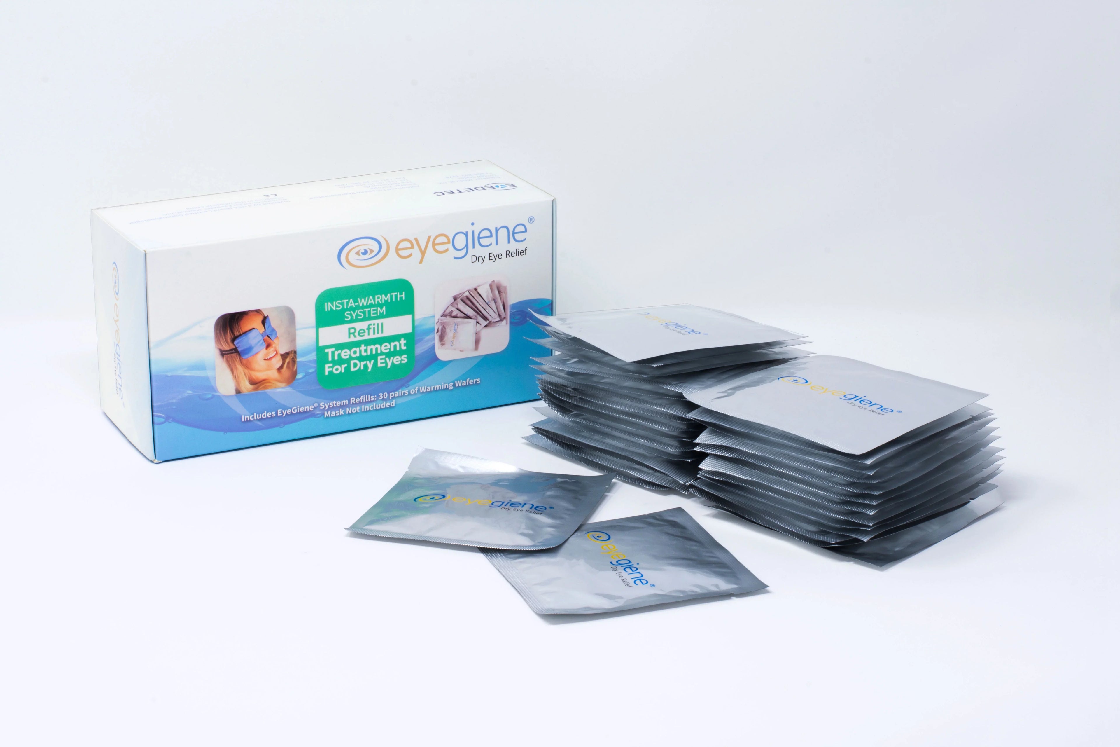 30 Packet Eye - Insta-Warmth Warming EyeGiene per Packets Refills with Wafers 2 Mask Wafer for